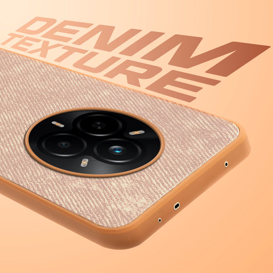 Denim Jeans Cloth Back Cover Case for Realme 14 Pro 5G