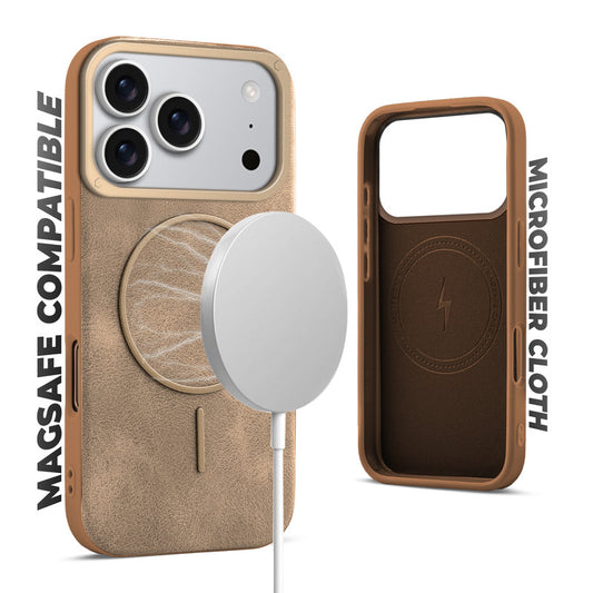 Elite PU Leather Case for Apple iPhone 17 Pro , Hard Shell with Soft Inner Fabric & MagSafe Support