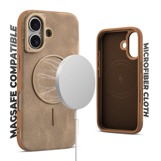 Elite PU Leather Case for Apple iPhone 17 , Hard Shell with Soft Inner Fabric & MagSafe Support