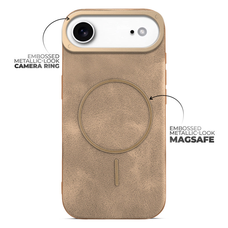 Elite PU Leather Wireless Charging Support Case for Apple iPhone 17 Air