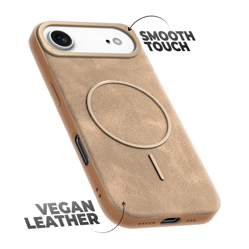 Elite PU Leather Wireless Charging Support Case for Apple iPhone 17 Air