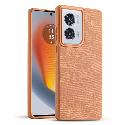 Classic Denim Finish Back Case for Motorola Moto G96 5G