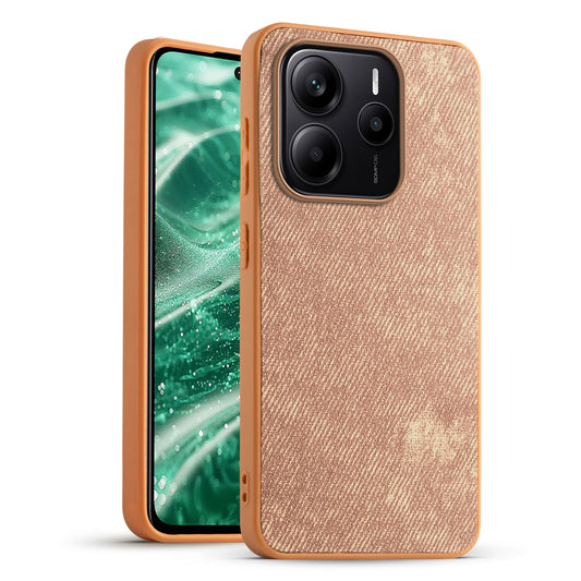 Classic Denim Finish Back Case for Redmi Note 14 SE 5G with Raised Camera Edges & Micro-Fiber Lining