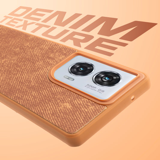 Classic Denim Finish Back Case for Motorola Moto G96 5G