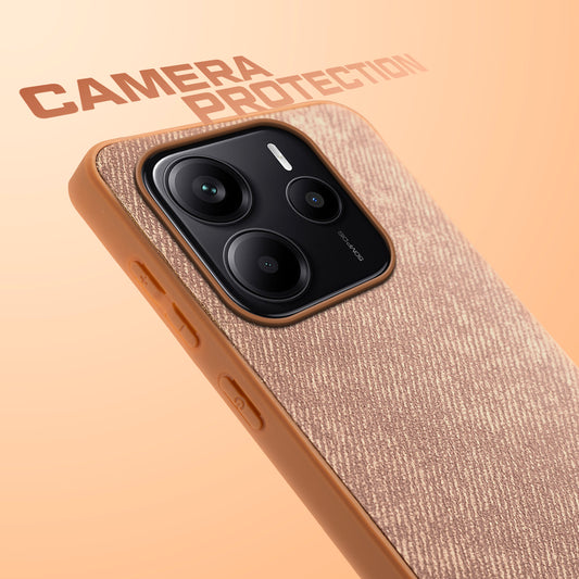 Classic Denim Finish Back Case for Redmi Note 14 SE 5G with Raised Camera Edges & Micro-Fiber Lining