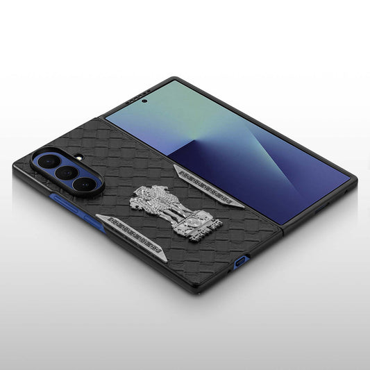 Designer Back Case Inspired by Satyamev Jayate, Textured Surface & Soft Inner Fabric for Samsung Z Fold 7