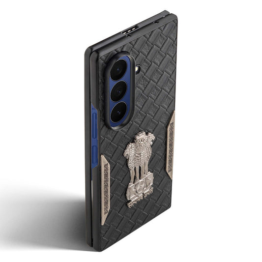 Designer Back Case Inspired by Satyamev Jayate, Textured Surface & Soft Inner Fabric for Samsung Z Fold 7