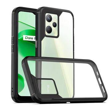 Silicone Border Transparent Back Cover for Realme C35