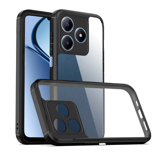 Silicone Border Transparent Back Cover for Realme C63