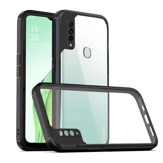 Silicone Border Transparent Back Cover for Oppo A31