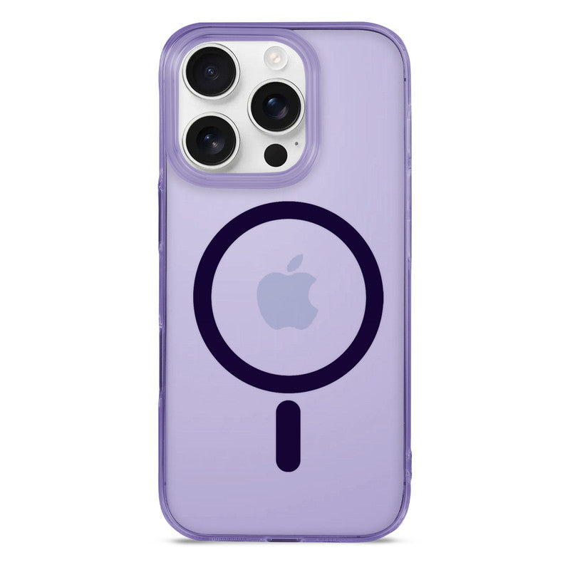 Colored Transparent Anti-Yellowing Wireless Charging Support Case For Apple iPhone 15 Pro Max
