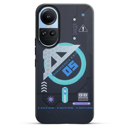 Circuit Printed Hard Back Cover Case For Oppo Reno 10 5G