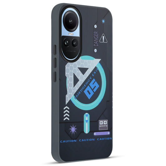 Circuit Printed Hard Back Cover Case For Oppo Reno 10 5G