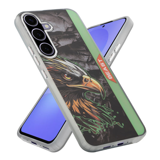 Beast Mode Animal Printed Back Case For Samsung A56 5G With Hard Back & Glow Effect