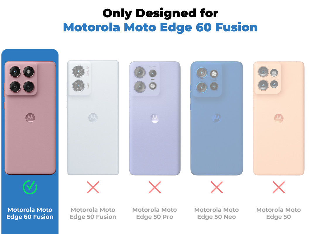 SEAHAI Leather Flip Case For Motorola Edge 60 Fusion/Edge 60 5G