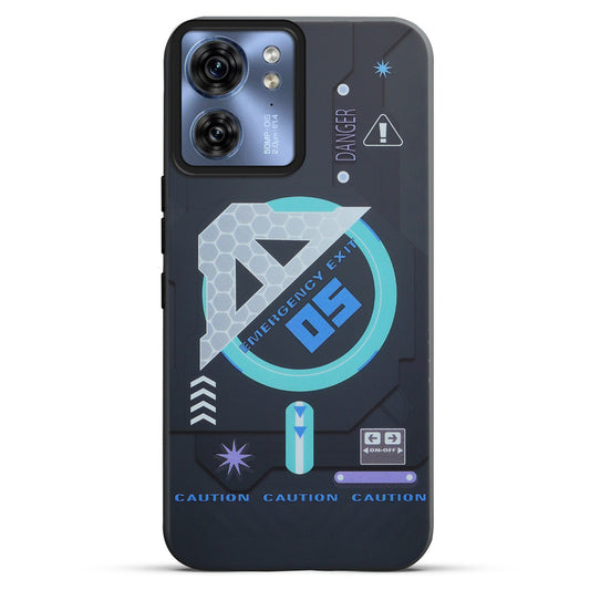 Mechanical Circuit Print Hard Back Cover For Motorola Edge 40 5G