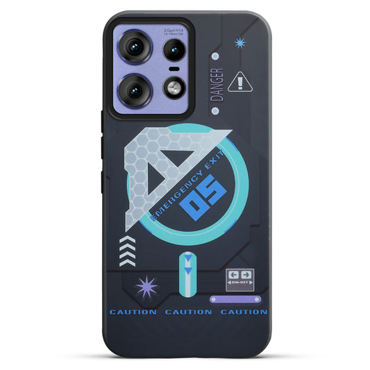 Mechanical Circuit Print Hard Back Cover For Motorola Edge 50 Pro 5G