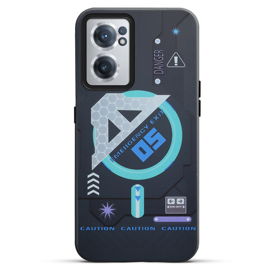 Mechanical Circuit Print Hard Back Cover For OnePlus Nord CE 2 5G