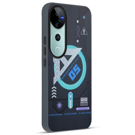 Mechanical Circuit Print Hard Back Cover For Vivo V40 Pro 5G