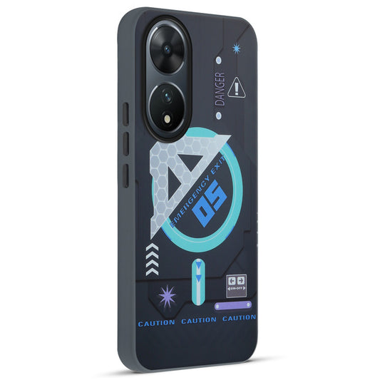 Mechanical Circuit Print Hard Back Cover For Vivo T2 5G