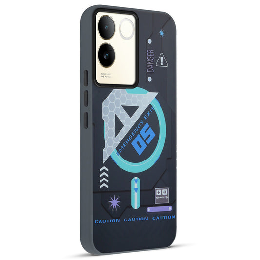 Mechanical Circuit Print Hard Back Cover For Vivo T2 Pro 5G