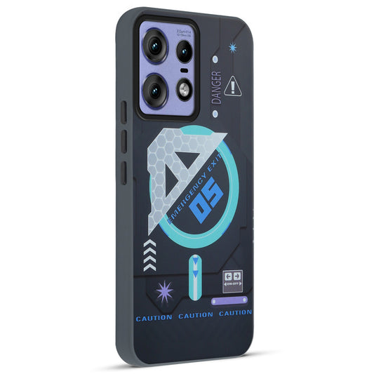 Mechanical Circuit Print Hard Back Cover For Motorola Edge 50 Pro 5G