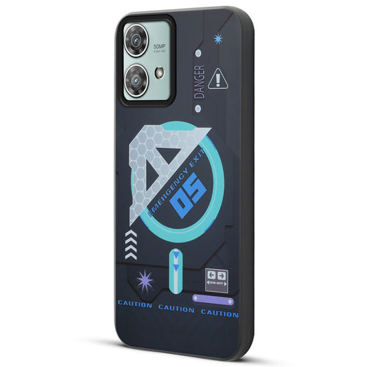 Mechanical Circuit Print Hard Back Cover For Motorola Edge 40 Neo 5G