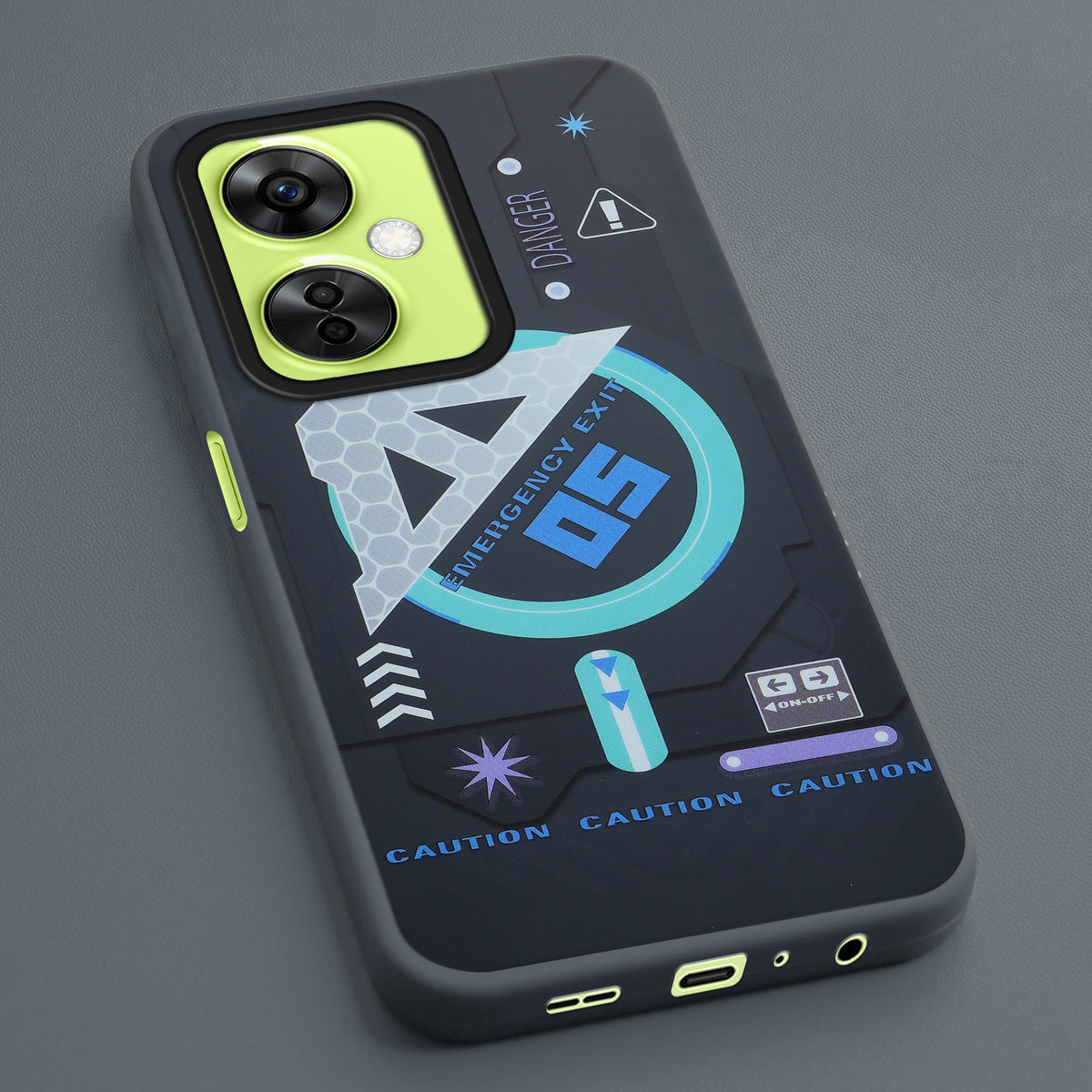 Mechanical Circuit Print Hard Back Cover For OnePlus Nord CE 3 Lite 5G