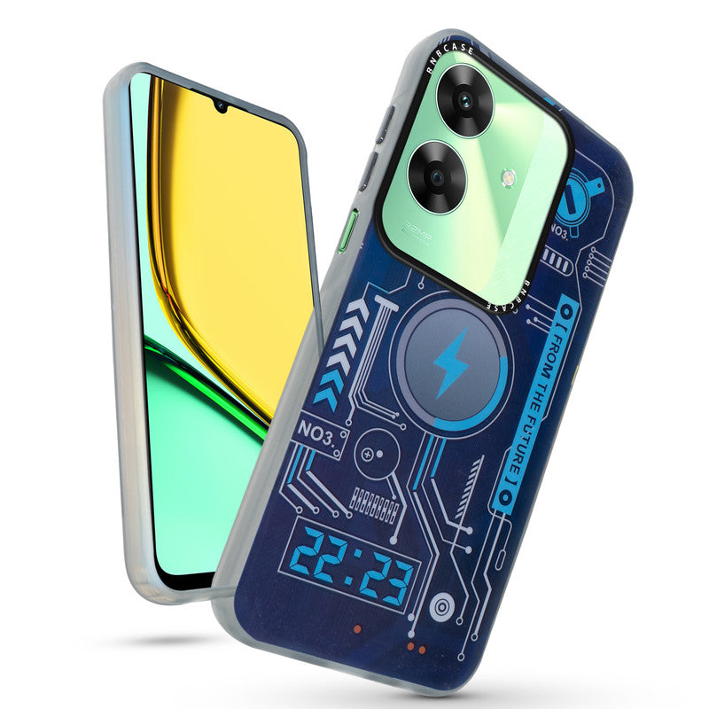 Rainbow Circuit Print Hard Case For Realme C61