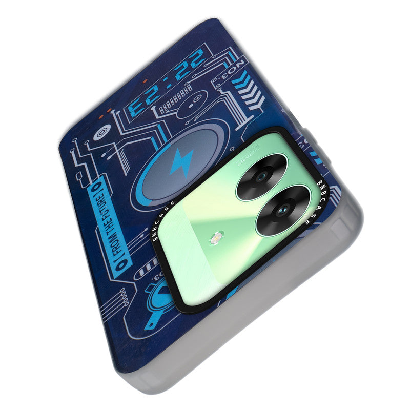 Rainbow Circuit Print Hard Case For Realme C61