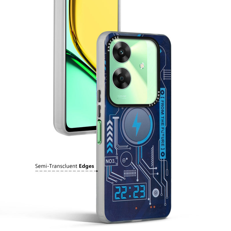 Rainbow Circuit Print Hard Case For Realme C61