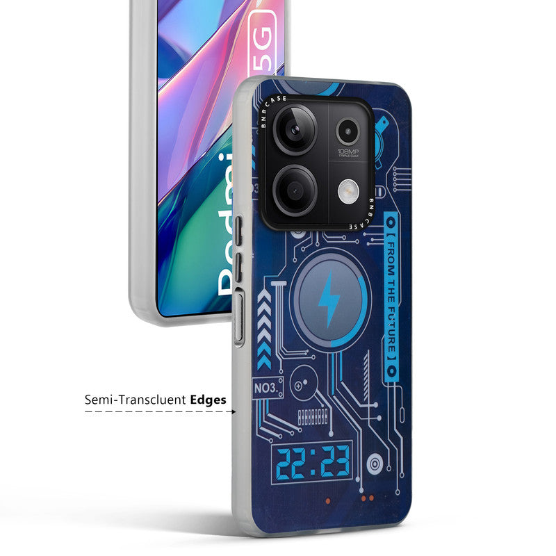 Rainbow Circuit Print Hard Case For Redmi Note 13 5G