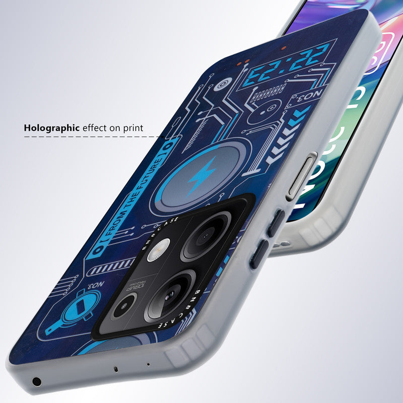 Rainbow Circuit Print Hard Case For Redmi Note 13 5G