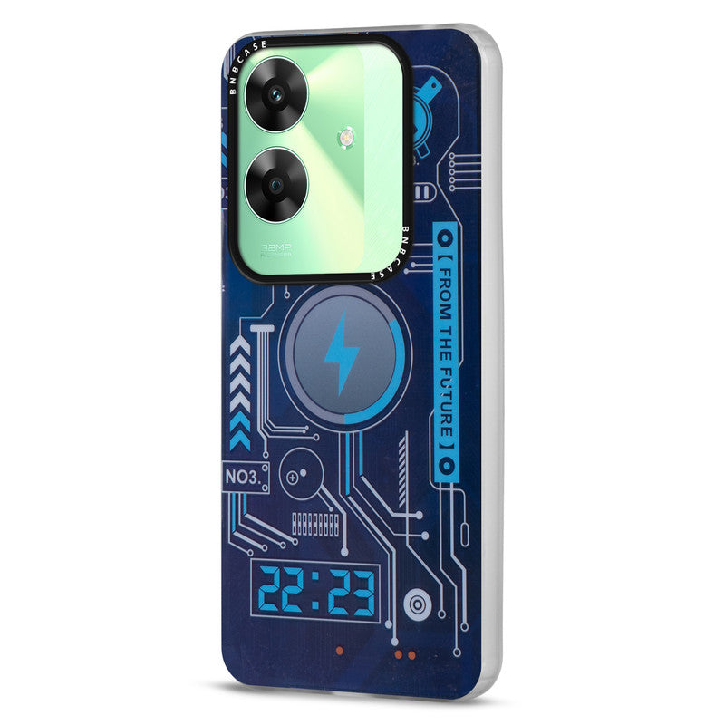Rainbow Circuit Print Hard Case For Realme C61