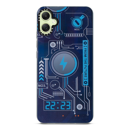 Colorful Reflective Circuit Prints Hard Back Protector Case For Samsung A05