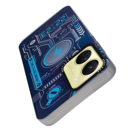 Colorful Reflective Circuit Prints Hard Back Protector Case For Vivo T2x 5G