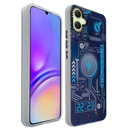 Colorful Reflective Circuit Prints Hard Back Protector Case For Samsung A05