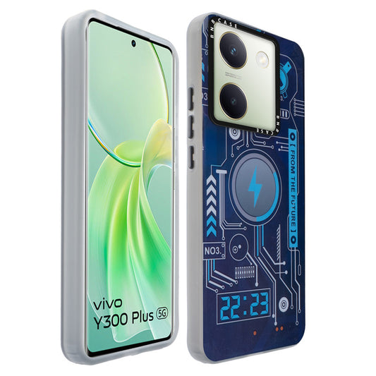 Colorful Reflective Circuit Prints Hard Back Protector Case For Vivo Y300 Plus 5G