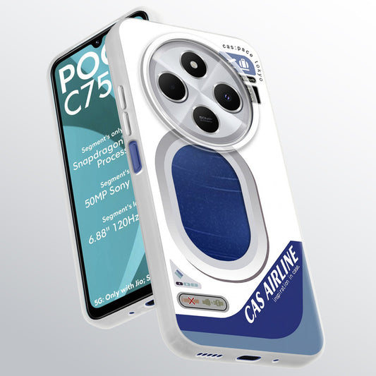 Designer Cover Case with Customizable Transparent Slot for Personalised Photos For Poco C75 5G