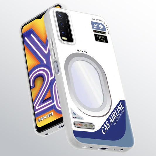Designer Cover Case with Customizable Transparent Slot for Personalised Photos For Vivo Y20A