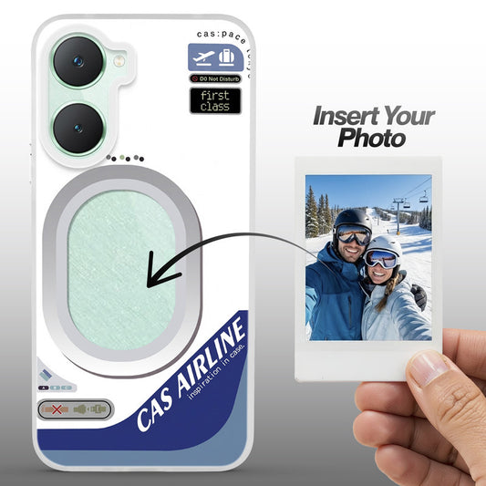 Designer Cover Case with Customizable Transparent Slot for Personalised Photos For Vivo Y18