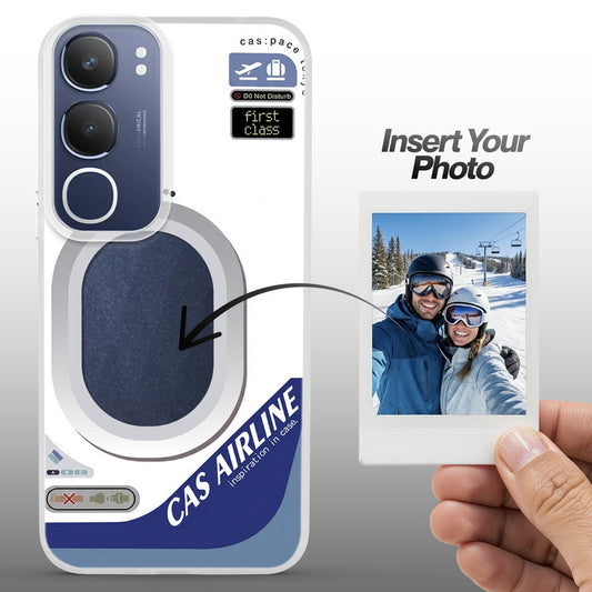 Designer Cover Case with Customizable Transparent Slot for Personalised Photos For Vivo Y29 5G