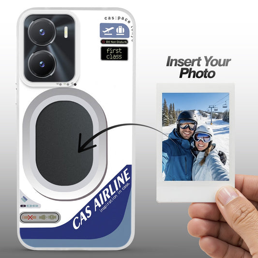 Designer Cover Case with Customizable Transparent Slot for Personalised Photos For Vivo T2x 5G