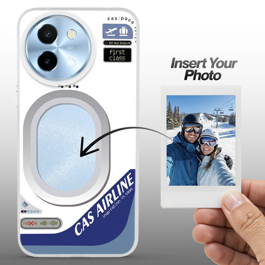 Designer Cover Case with Customizable Transparent Slot for Personalised Photos For Vivo Y58 5G