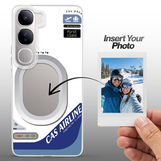Designer Cover Case with Customizable Transparent Slot for Personalised Photos For Vivo Y300 5G