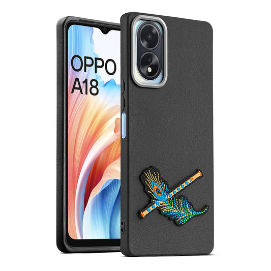 Divine Embroidered Back Case for Oppo A18