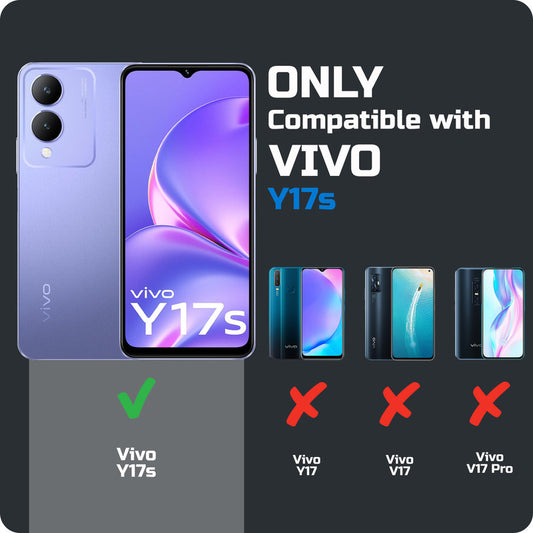 Sleek Textured Silicone Case for Vivo Y17s Featuring Divine Embroidery on the Back