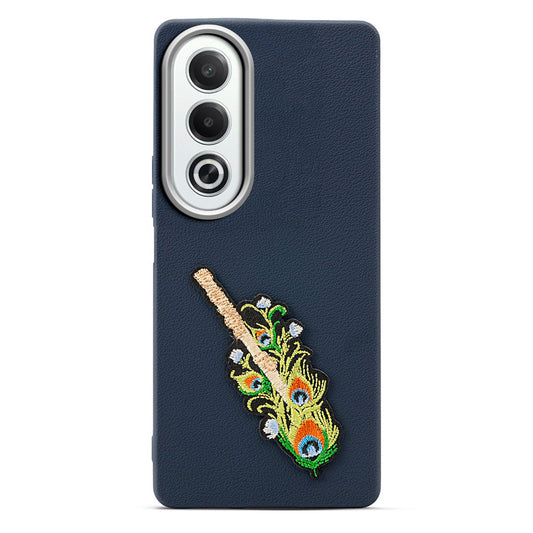 Sleek Textured Silicone Case for Oppo K12x 5G Featuring Divine Embroidery on the Back