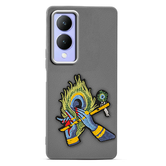 Divine Embroidered Back Case for Vivo Y17s