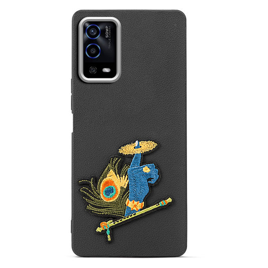 Divine Embroidered Back Case for Oppo A55 4G